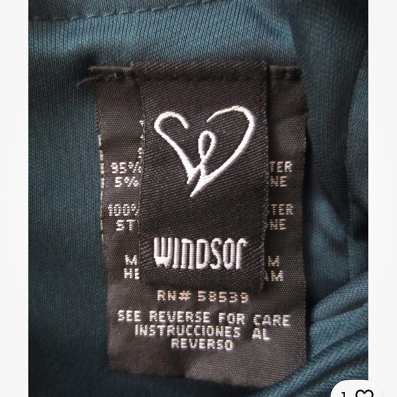 WINDSOR HUNTER GREEN RUFFLE Wrap Off The Shoulder DRESS XSMALL XS NEW A Line - Picture 4 of 6